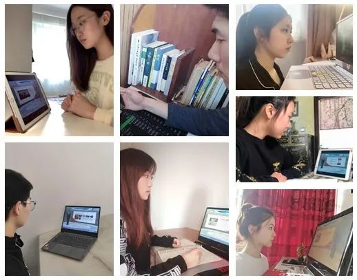 学生收看“云端”思政课